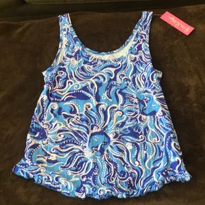 Lilly pulitzer ruffle pj tank